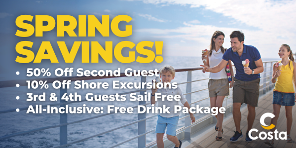 Costa Spring Savings!